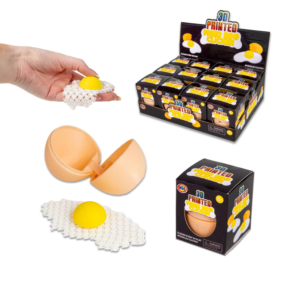 3D Printed Fried Egg Clicker