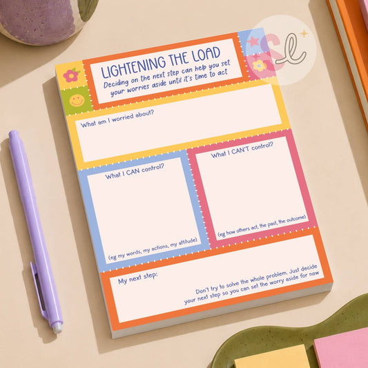 Lightening the Load Notepad - Brain Dump & Task Prioritisation Tool