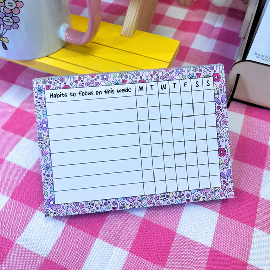 Habit Tracker Pad - A6