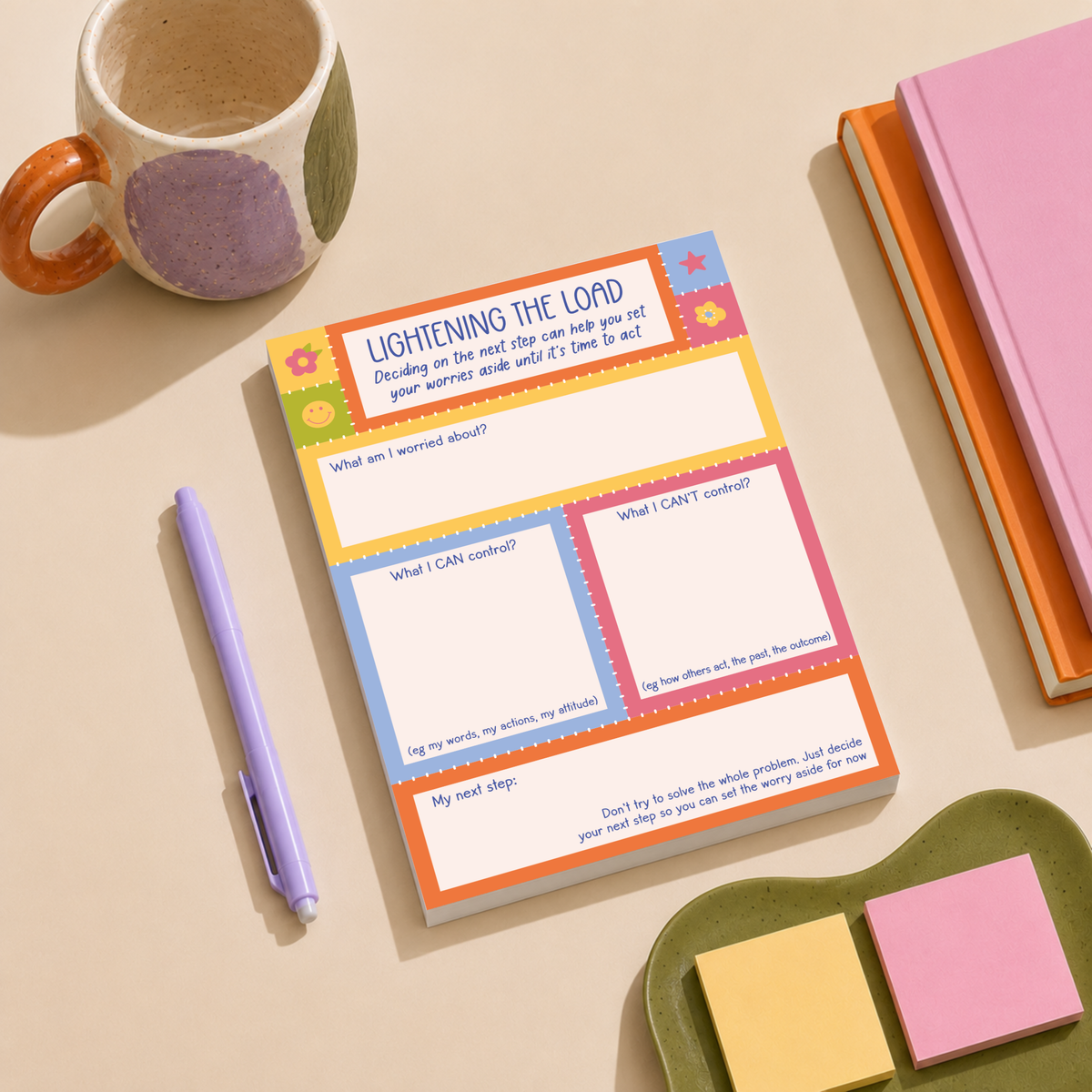 Lightening the Load Notepad - Brain Dump & Task Prioritisation Tool