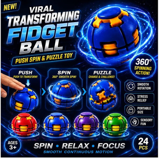 Viral Fidget 360 Ball - Push, Spin & Puzzle Toy