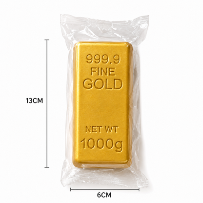 Gold Bar Slow Rising Squishy Stress Relief Toy, PU Foam: